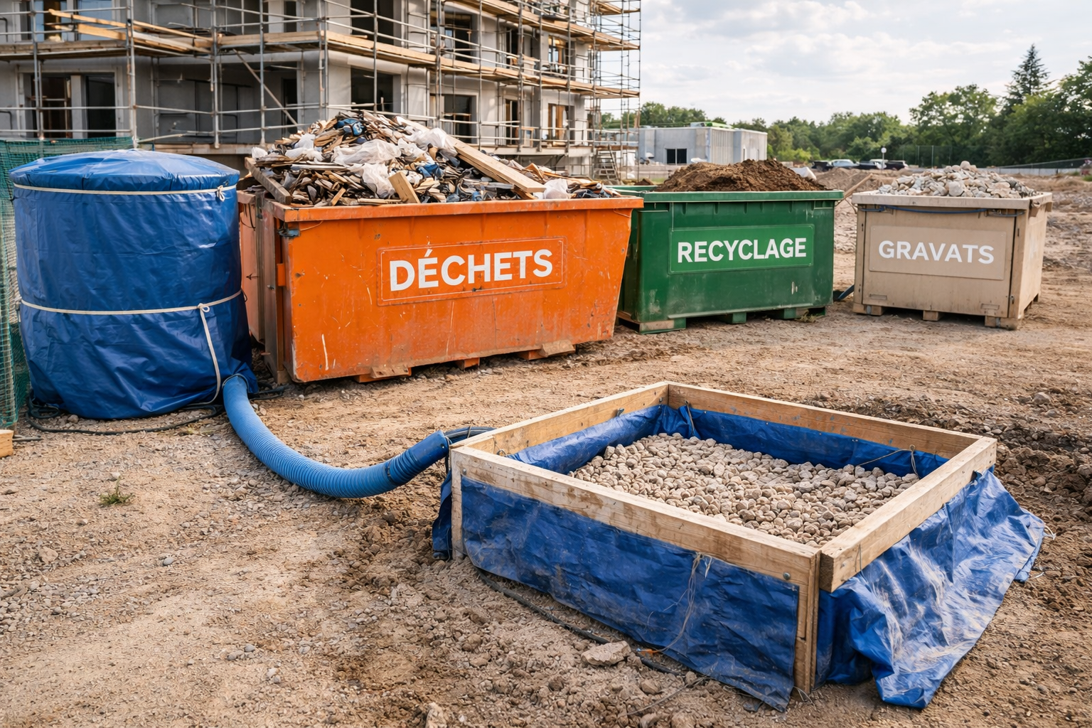 Chantier propre et tri